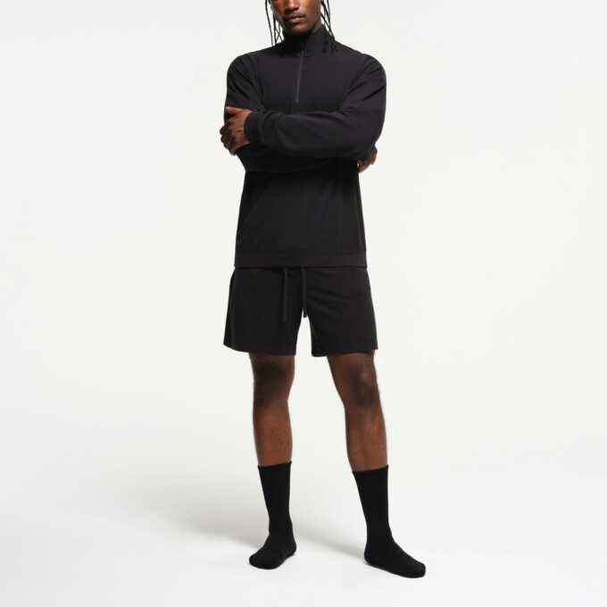 JERSEY LOUNGE MENS RELAXED QUARTER ZIP PULLOVER