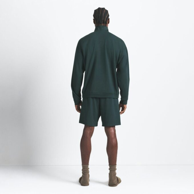 JERSEY LOUNGE MENS RELAXED QUARTER ZIP PULLOVER JERSEY LOUNGE MENS RELAXED QUARTER ZIP PULLOVER