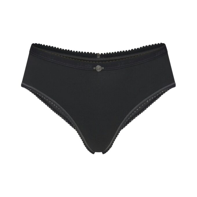 LIGHTWEIGHT COTTON LOGO PICOT HIPSTER