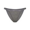 LIGHTWEIGHT COTTON LOGO PICOT STRING BIKINI