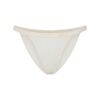LIGHTWEIGHT COTTON LOGO PICOT STRING BIKINI