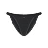 LIGHTWEIGHT COTTON LOGO PICOT STRING BIKINI