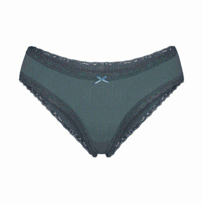 LIGHTWEIGHT COTTON POINTELLE LACE BRIEF