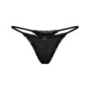 LIGHTWEIGHT COTTON POINTELLE LACE STRING THONG
