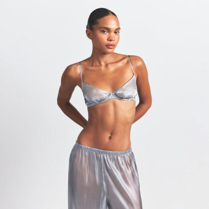 LIQUID ORGANZA SCOOP BRA