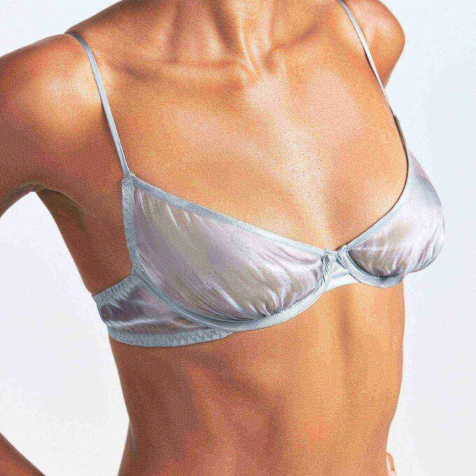 LIQUID ORGANZA SCOOP BRA