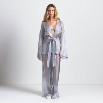 LIQUID ORGANZA WRAP SLEEP SET