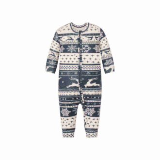 LOGO PLUSH POINTELLE BABY ONESIE LOGO PLUSH POINTELLE BABY ONESIE