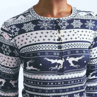 LOGO PLUSH POINTELLE HENLEY SET