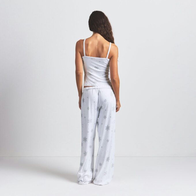 LOGO PLUSH POINTELLE RHINESTONE TANK