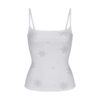 LOGO PLUSH POINTELLE RHINESTONE TANK