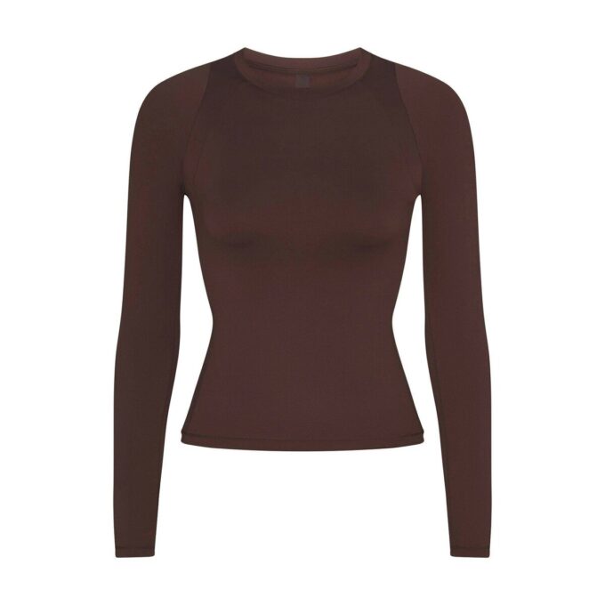 NikeSKIMS AIRY LONG SLEEVE CREW NECK TOP