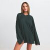 NikeSKIMS AIRY V-NECK OVERSIZED LONG SLEEVE TOP