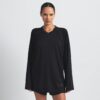 NikeSKIMS AIRY V-NECK OVERSIZED LONG SLEEVE TOP