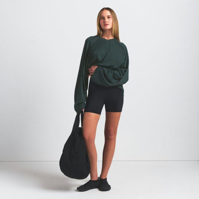 NikeSKIMS AIRY V-NECK OVERSIZED LONG SLEEVE TOP