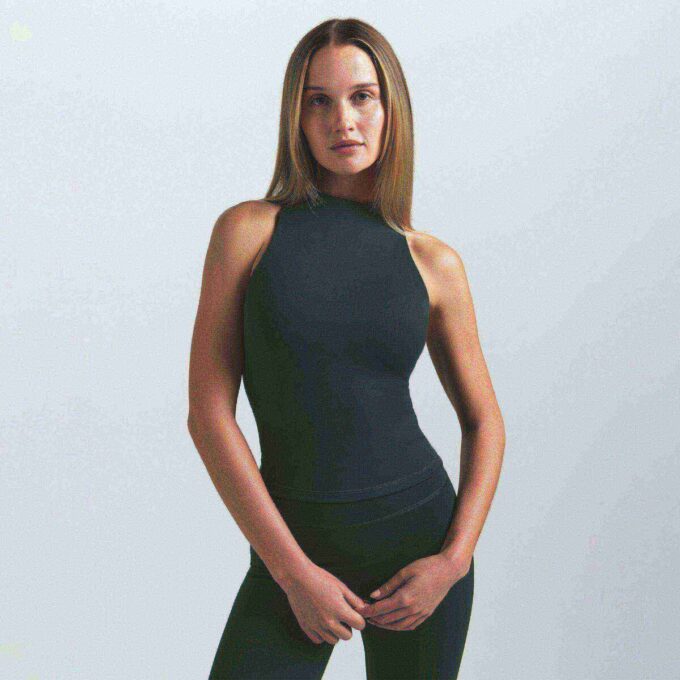 NikeSKIMS MATTE MOCK NECK RACER TANK