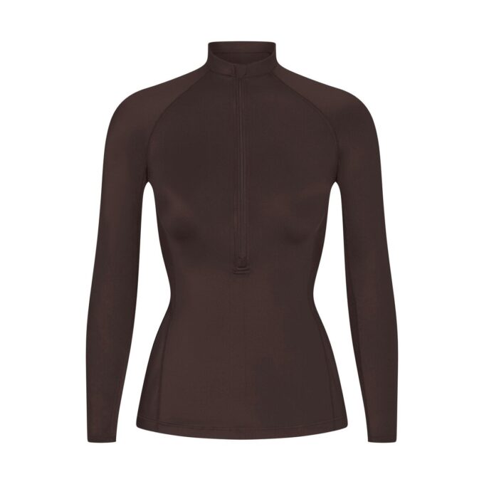 NikeSKIMS SHINE LONG SLEEVE HALF ZIP