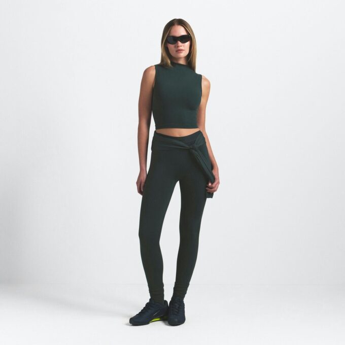 NikeSKIMS VINTAGE SEAMLESS MOCK NECK BRA TOP