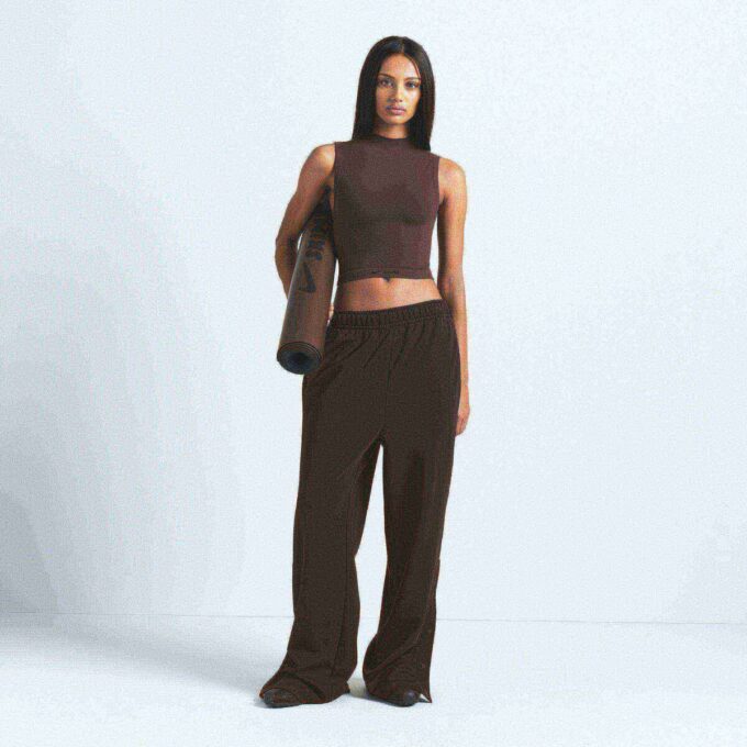 NikeSKIMS VINTAGE SEAMLESS MOCK NECK BRA TOP