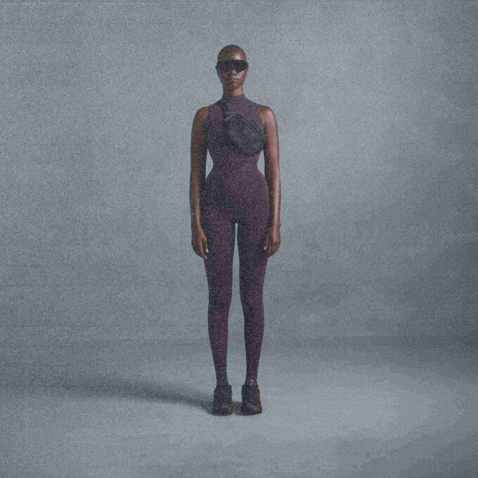 NikeSKIMS VINTAGE SEAMLESS MOCK NECK BRA TOP