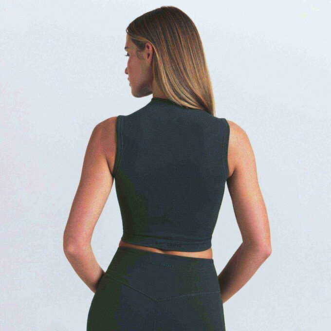 NikeSKIMS VINTAGE SEAMLESS MOCK NECK BRA TOP