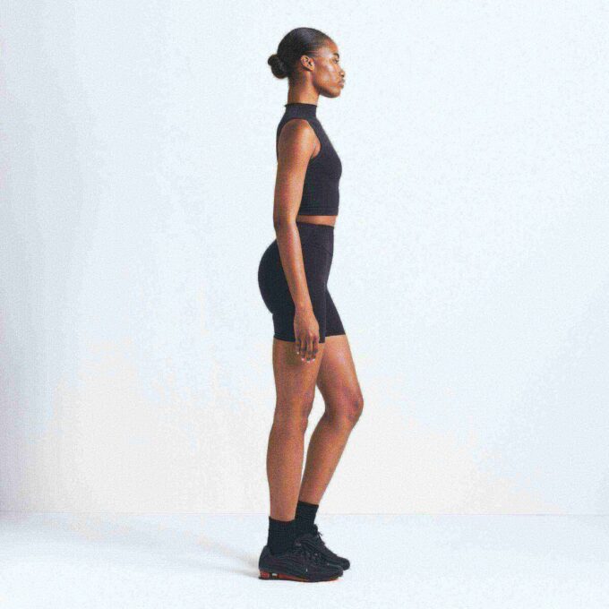 NikeSKIMS VINTAGE SEAMLESS MOCK NECK BRA TOP