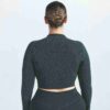 NikeSKIMS VINTAGE SEAMLESS MOCK NECK CROP TOP