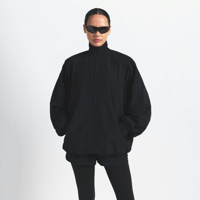 NikeSKIMS WOVEN NYLON OVERSIZED TRACK JACKET