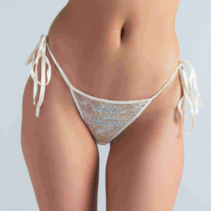 NOVELTY INTIMATES EMBROIDERED BIKINI 3-PACK