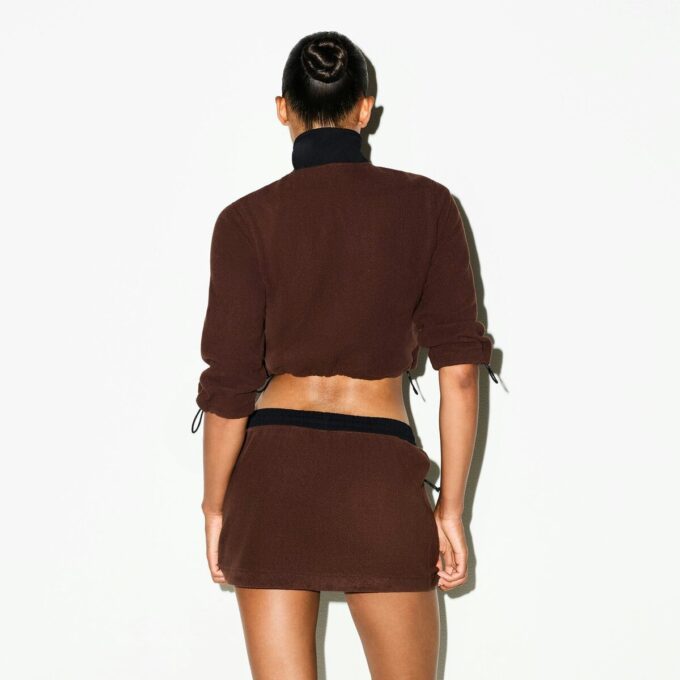 OUTDOOR FLEECE MINI SKIRT