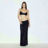 SHEER KNIT FOLDOVER LONG SKIRT SHEER KNIT FOLDOVER LONG SKIRT