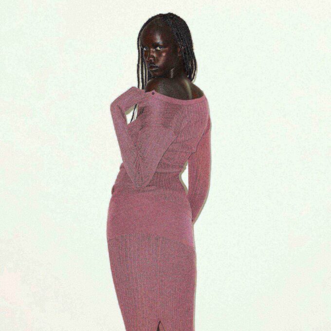 SHEER KNIT LONG SLEEVE HENLEY