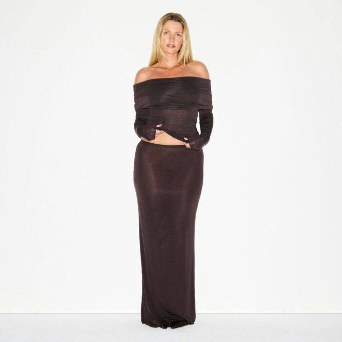 SHEER MODAL LONG SKIRT SHEER MODAL LONG SKIRT