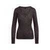 SHEER MODAL LONG SLEEVE V NECK