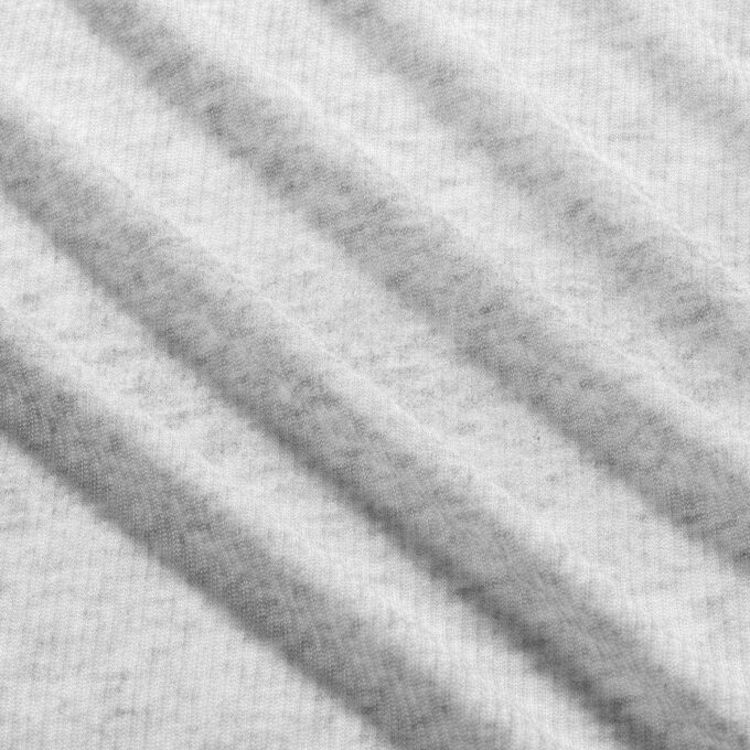 SHEER RIB LONG SLEEVE CREW NECK TOP