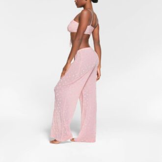 SHEER VELVET TIE FRONT BRALETTE