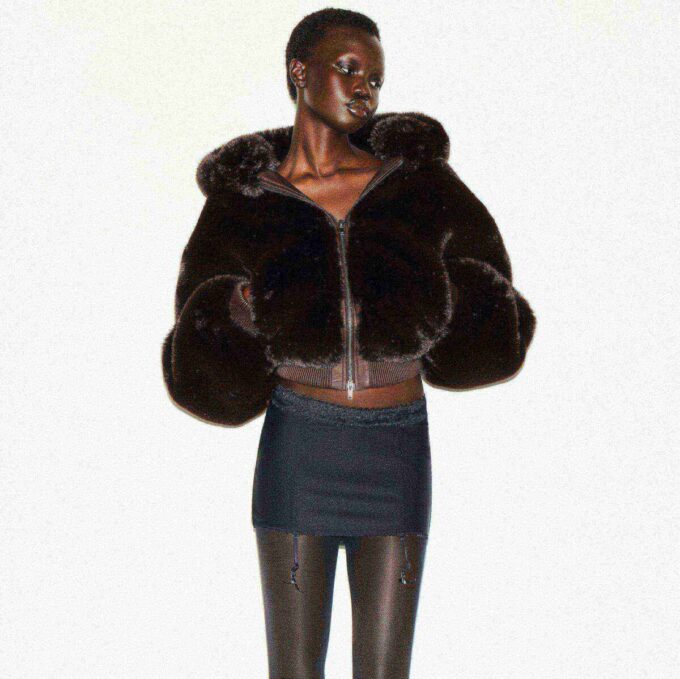 SKIMS BODY MINI GARTER SKIRT