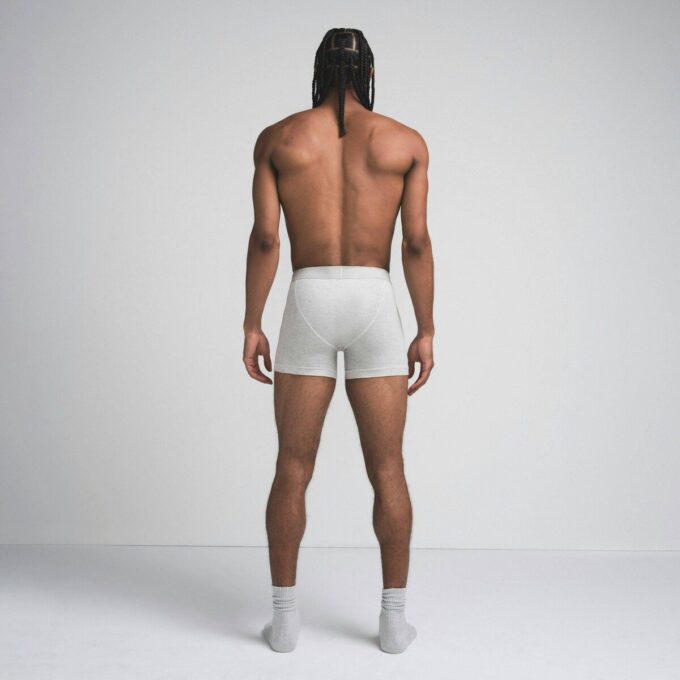 SKIMS COTTON MENS 3″ BOXER BRIEF