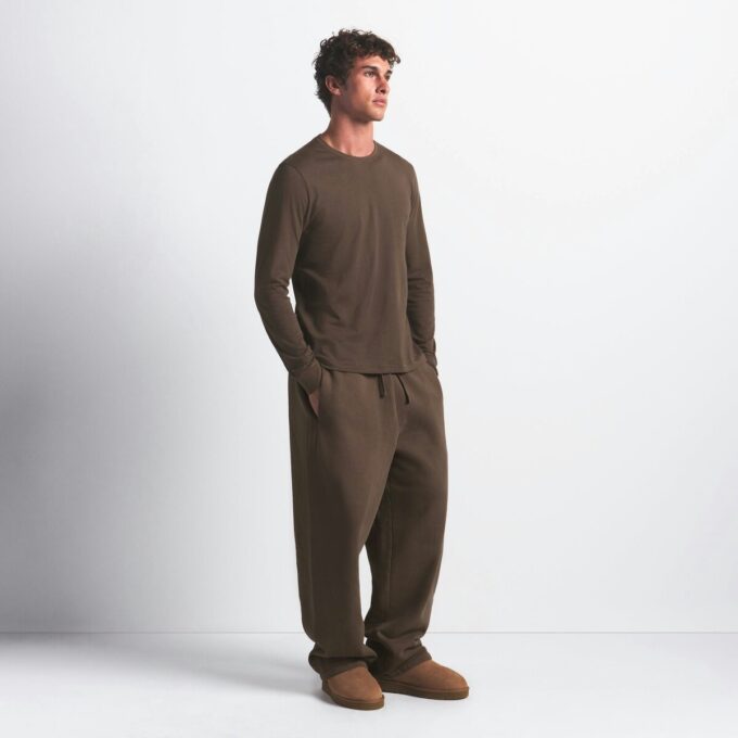 SKIMS COTTON MENS CLASSIC LONG SLEEVE T-SHIRT