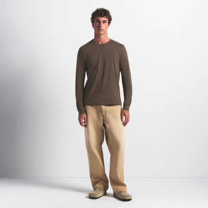 SKIMS COTTON MENS CLASSIC LONG SLEEVE T-SHIRT