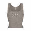 SKIMS FOR TEAM USA COTTON RIB OLYMPIC TANK
