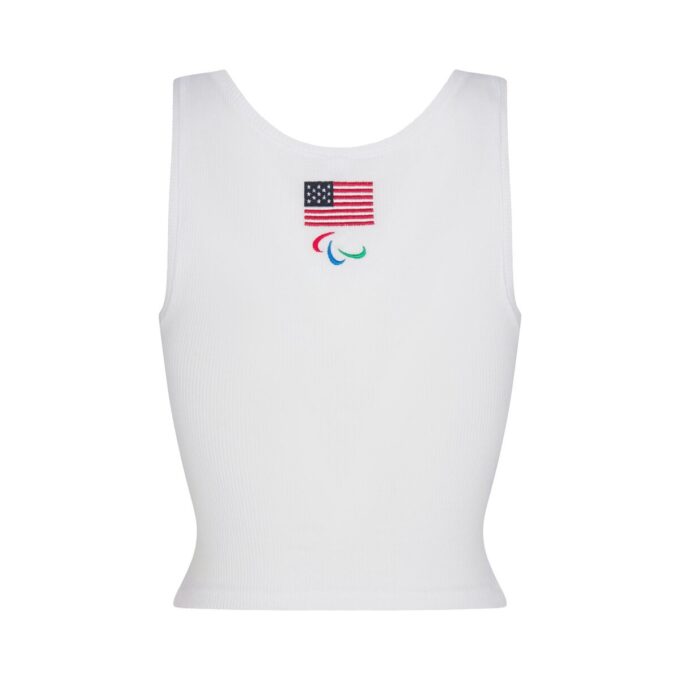 SKIMS FOR TEAM USA COTTON RIB PARALYMPIC TANK