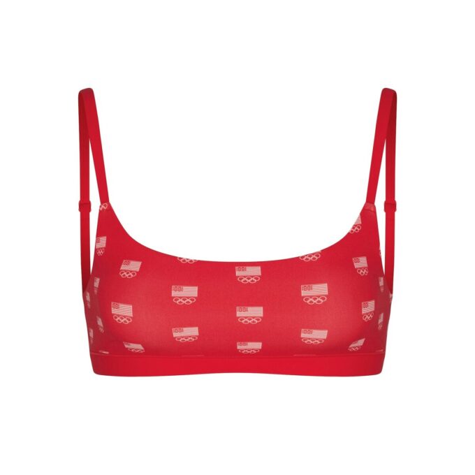 SKIMS FOR TEAM USA FITS EVERYBODY OLYMPIC SCOOP BRALETTE