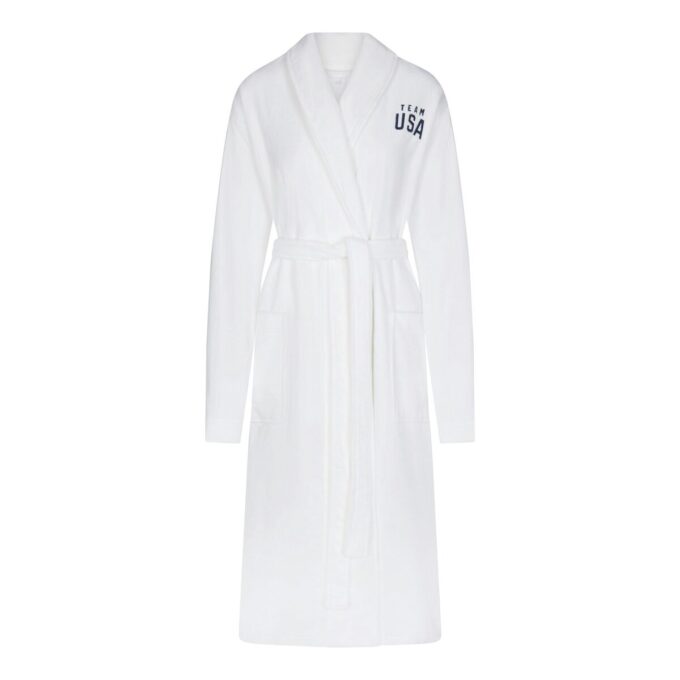SKIMS FOR TEAM USA TERRY OLYMPIC UNISEX ROBE