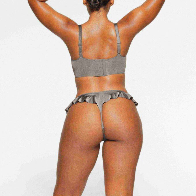 SKIMS LOGO SHINE BALCONETTE CORSET BRA SKIMS LOGO SHINE BALCONETTE CORSET BRA