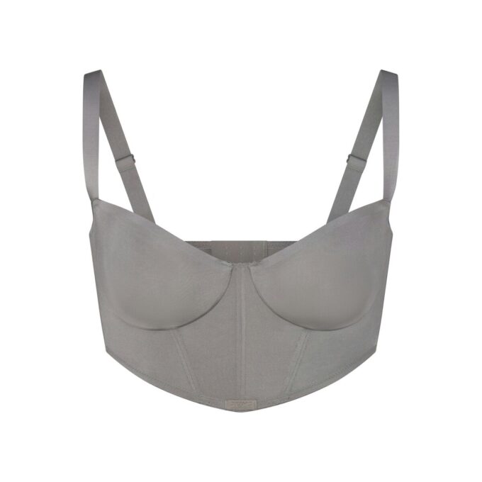SKIMS LOGO SHINE BALCONETTE CORSET BRA SKIMS LOGO SHINE BALCONETTE CORSET BRA