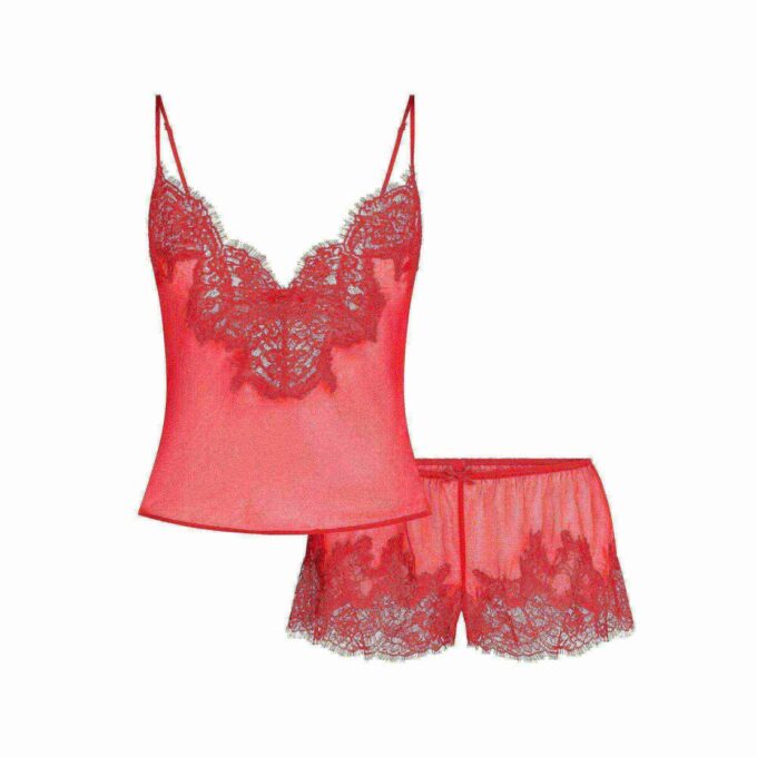 SKIMS ROMANCE LACE CAMI AND SHORT SET