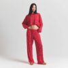 SKIMS SLEEP CROPPED LONG SLEEVE AND PANT SET