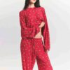 SKIMS SLEEP CROPPED LONG SLEEVE AND PANT SET