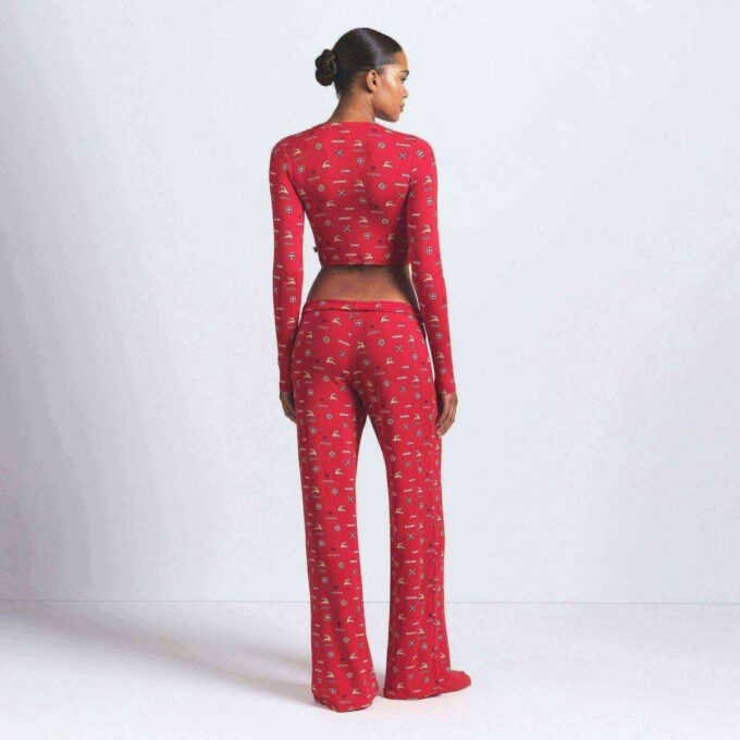 SKIMS SLEEP SUPER CROPPED LONG SLEEVE